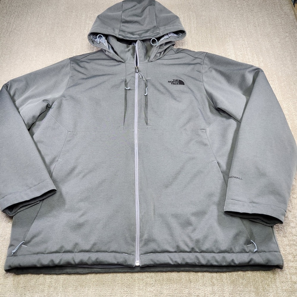 The North Face Puffer Jacket Men XXL Apex Evolution Windwall Hooded Softshell